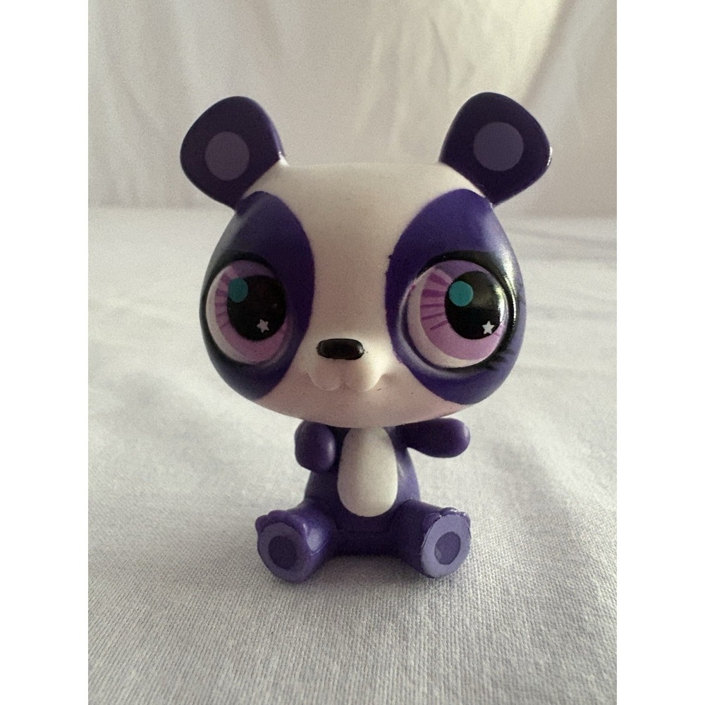 Hasbro LPS Littlest Pet Shop Penny Ling Panda Purple White Figure Toy
